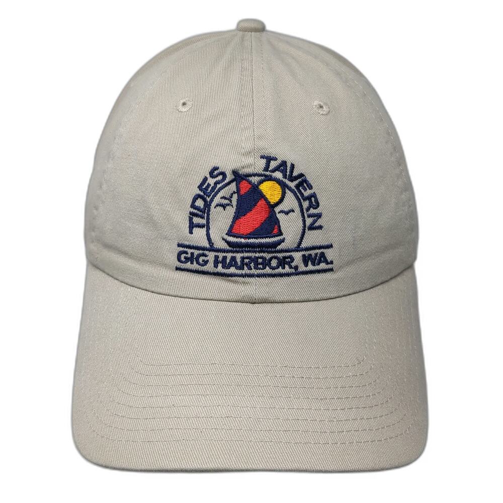 Fahrenheit Headwear Baseball Cap Beige One Size Tides Tavern Gig Harbor WA Hat